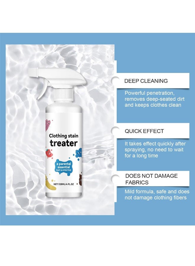 Clothing Stain Remover Spray, Effective On Oil/Sweat/Food Stains, Quick-Dissolving Mild Formula, Safe For All Fabrics, Daily Reliable Cleaning Solution - Image 5